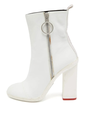 Off-White Pre-Owned leather zip-up boots