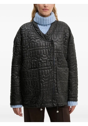 MUNTHE monogram reversible jacket - Black