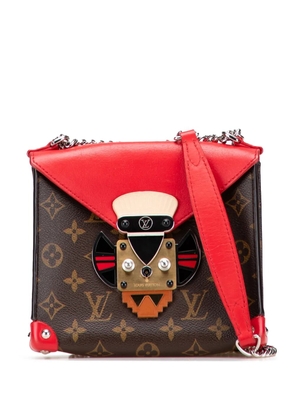 Louis Vuitton Pre-Owned 2014 Monogram Tribal Mask Pochette PM shoulder bag - Brown
