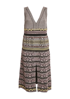 Missoni Pre-Owned knit V-neck midi dress - Black