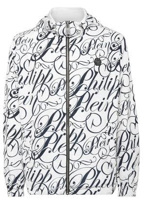 Philipp Plein logo-print jacket - White