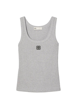 Tory Burch scoop logo tank top - Grey