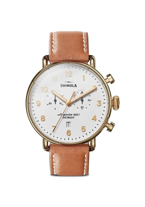Shinola Canfield Chronograph 43mm watch - White
