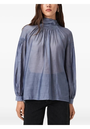 AllSaints Pearla high-neck blouse - Blue