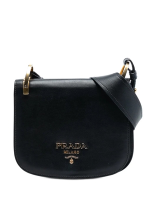 Prada Pre-Owned 2010-2025 City Calf Pionniere Saddle Bag crossbody bag - Black