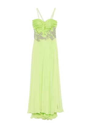 Gemy Maalouf embellished ruffled dress - Green