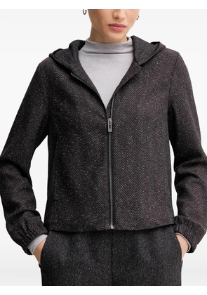 Mos Mosh herringbone hooded jacket - Brown