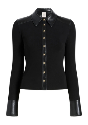 Cinq A Sept Magali buttoned panelled top - Black