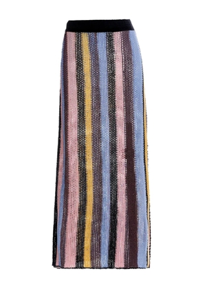 Agua Bendita Cyprus striped crochet beach cover-up - Brown