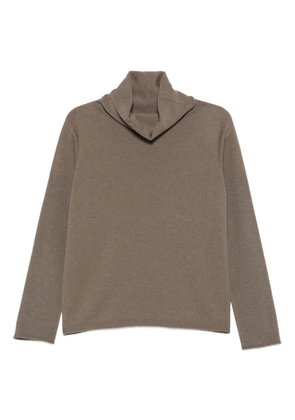Le Tricot Perugia turtleneck sweater - Brown