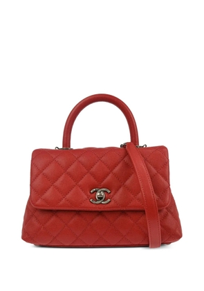 CHANEL Pre-Owned 2016 quilted leather tote bag - Red