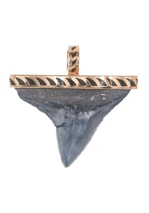 Dezso 18K rose gold shark-tooth pendant - Pink