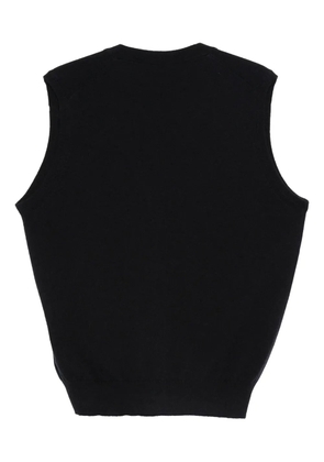 Dell'oglio buttoned sleeveless cardigan - Blue