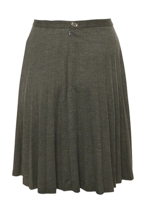 Burberry Pre-Owned pleated midi skirt - Grey