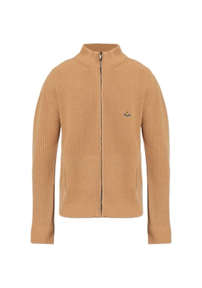 Vivienne Westwood Fisherman zip embroidered sweater - Neutrals