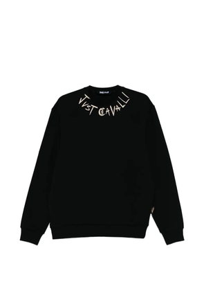 Just Cavalli logo crew neck jumper - Black