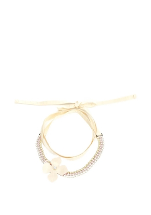 Marni flower-embellishment necklaces - Gold