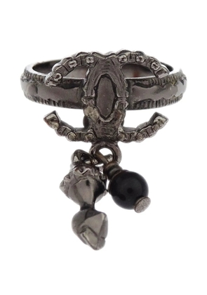 CHANEL Pre-Owned 2012 Cc-detail ring - Grey