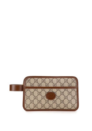 Gucci Pre-Owned 2000-2015 GG Supreme Interlocking G clutch bag - Brown