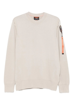 Parajumpers logo-patch sweatshirt - Neutrals