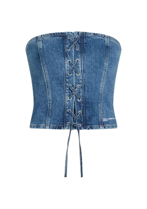 Karl Lagerfeld Jeans tie top - Blue