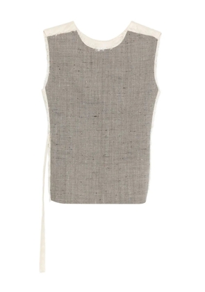 Tela panelled vest - Grey