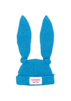 Charles Jeffrey Loverboy rabbit beanie hat - Blue
