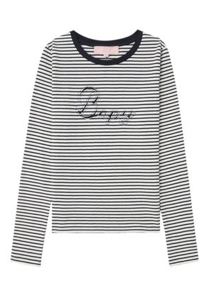 A BATHING APE® striped logo top - Neutrals