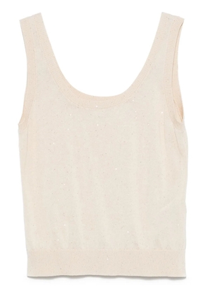 Eleventy knitted tank top - Neutrals