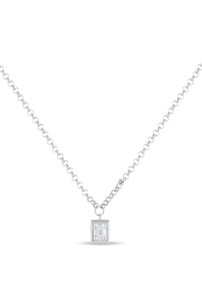 LB Exclusive diamond-pendant necklace - Silver