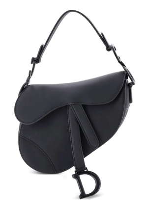 Christian Dior Pre-Owned Ultra Matte Saddle Handbag Leather Mini shoulder bag - Black