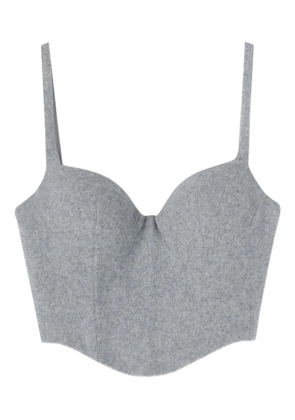 Ermanno Scervino bustier wool top - Grey