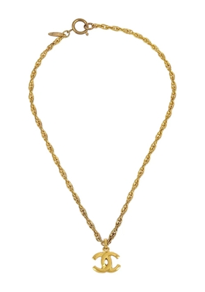 CHANEL Pre-Owned 1990-2000s CC chain necklace - Gold