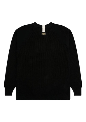 Advisory Board Crystals ribbed crewneck sweater - Black