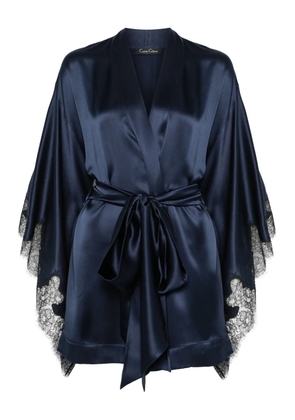 Carine Gilson satin silk robe - Blue