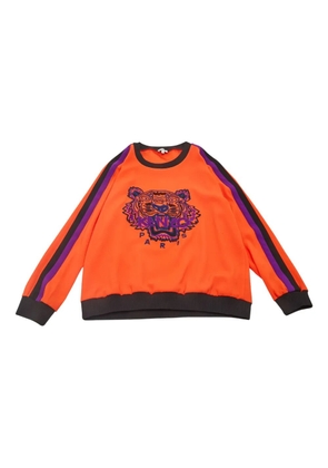 Kenzo Pre-Owned tiger-embroidered sweatshirt - Orange