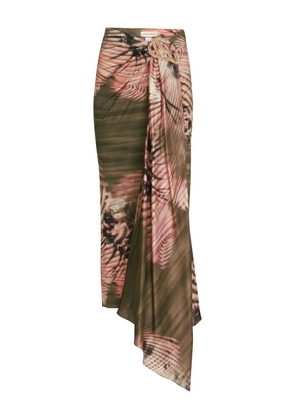 Silvia Tcherassi Adrika asymmetric midi skirt - Pink