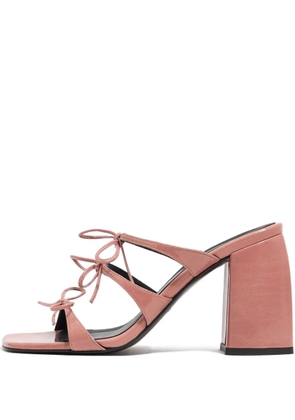 Bimba y Lola 95mm bow-tie block-heel sandals - Pink