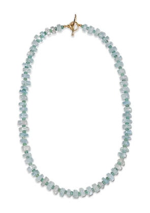 Lizzie Fortunato 14kt yellow gold beaded Aquamarine necklace - Blue