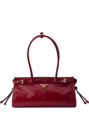 Prada medium Bonnie leather tote bag - Red