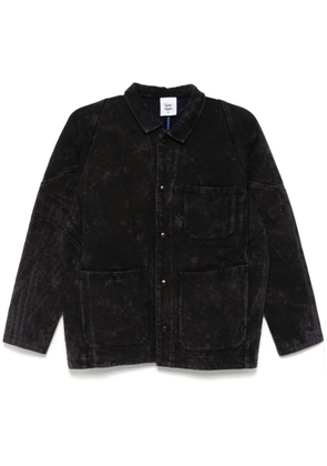 Stain Shade tie-dye shirt jacket - Black