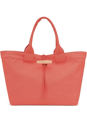 Longchamp large Le Roseau tote bag - Orange