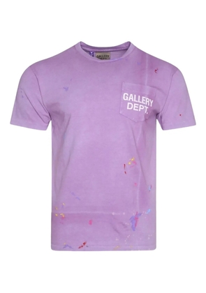 GALLERY DEPT. paint-splatter logo T-shirt - Purple