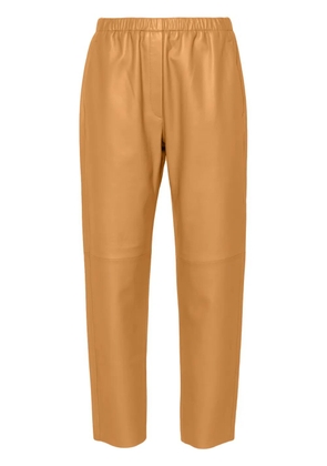 Forte Forte leather tapered trousers - Neutrals