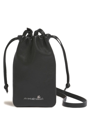 Marni embroidered-logo phone holder - Black