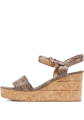 Ferragamo Pre-Owned 85mm Madea wedge sandals - Brown