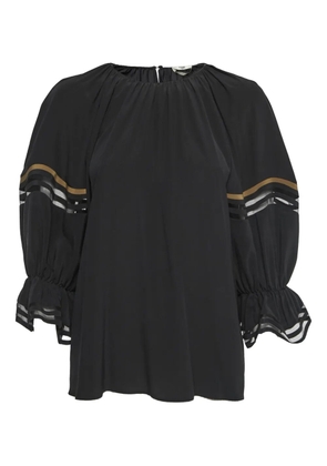 Fendi Pre-Owned silk blouse - Black