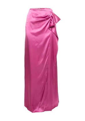 Valentino Garavani Pre-Owned silk draped maxi skirt - Pink