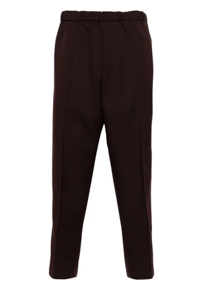 Jil Sander elasticated-waist straight-leg trousers - Purple