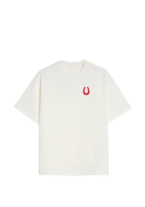 Jil Sander embroidered horse crew-neck T-shirt - White